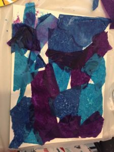 tissue purple