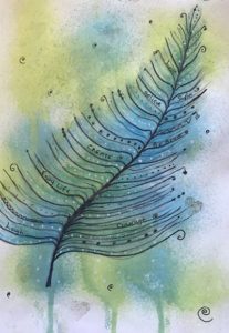 feather painting