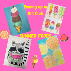 art club summer foods image