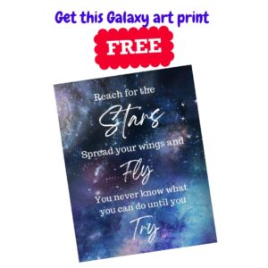 Galaxy free art print