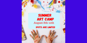 summer art camp graphic